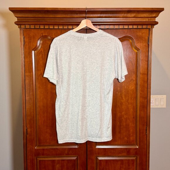 Men's "Mediocrates" Gray Short Sleeve Humor Tee L - Picture 2 of 6